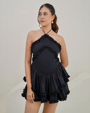 Sofia Mini Dress - Black (On Juhi)